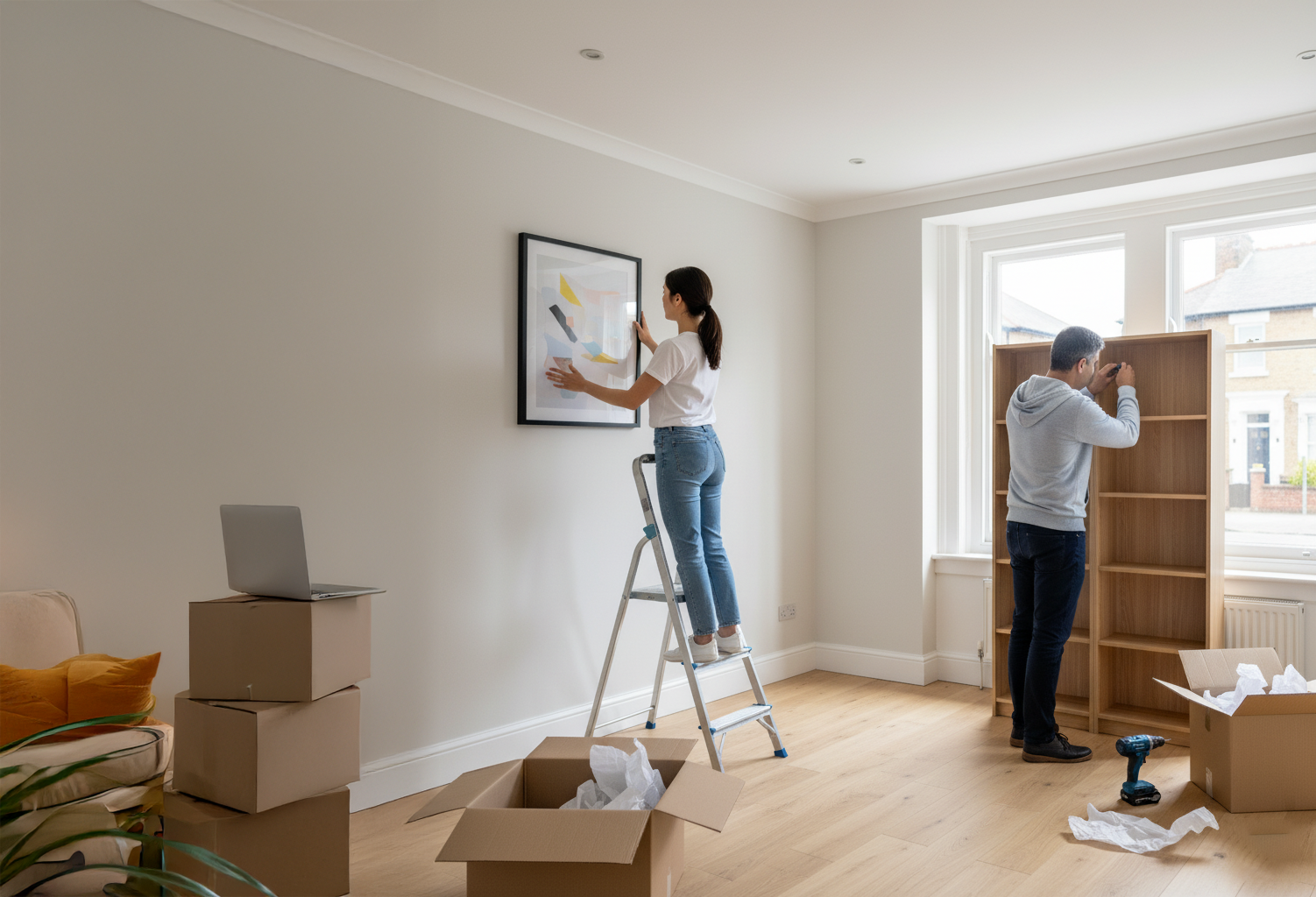 A landlord furnishing his new rental property